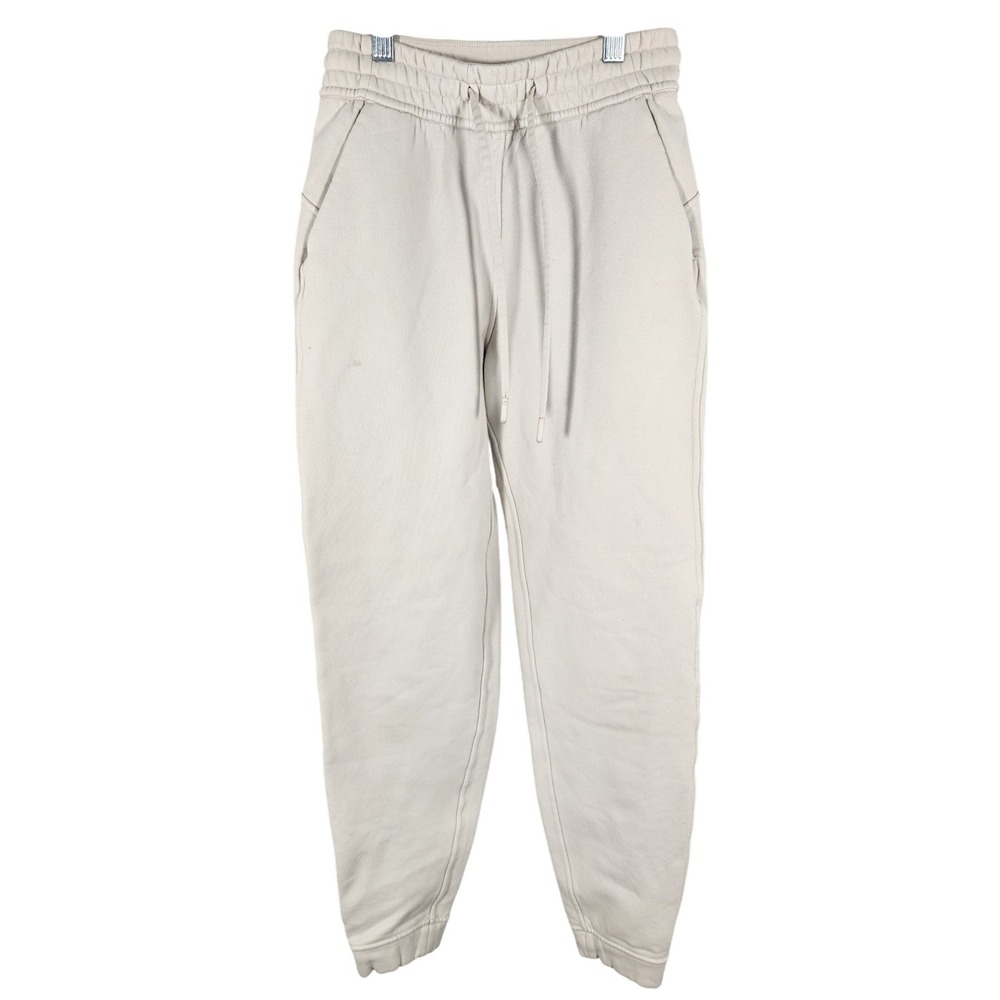 Lululemon High Rise Joggers Heathered White Opal Color READ SIZE
